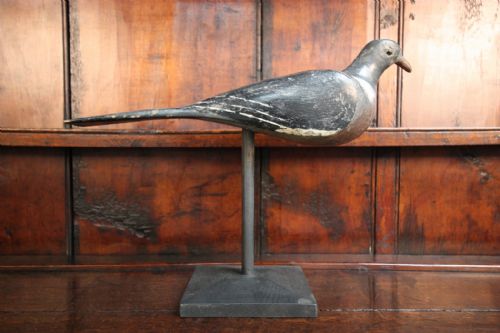 English Antique Decoy Pigeon in Original Paint.