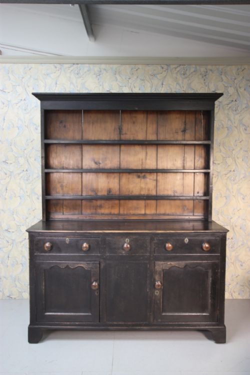Georgian Antique Welsh Dresser in Original Paint.