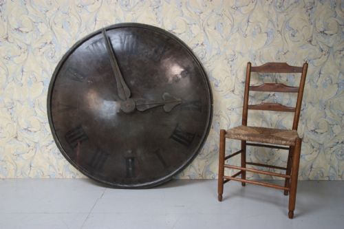 Huge Regency Antique Copper Clock Face.