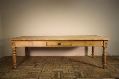 Fantastic Large Country House Antique Pine Dining Table.