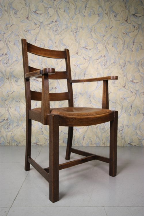 1930'S Heals Oak Office / Desk Armchair.
