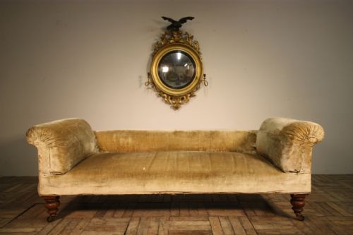 Mid 19th Century Antique Upholstered Sofa.
