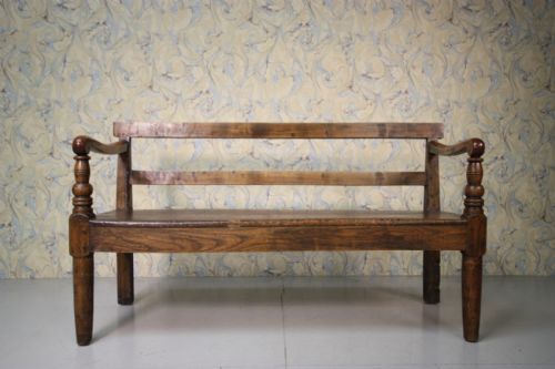 Late Georgian Cumbrian Antique Settle Seat.