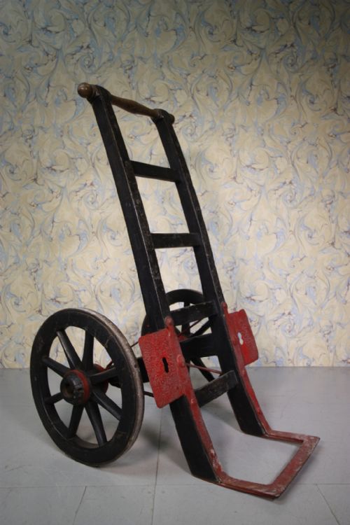 English 19th Century Antique Porter's Railway Trolley.