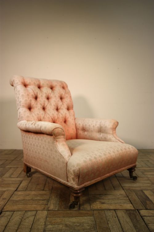 Mid 19th Century Antique Deep Seated Armchair.