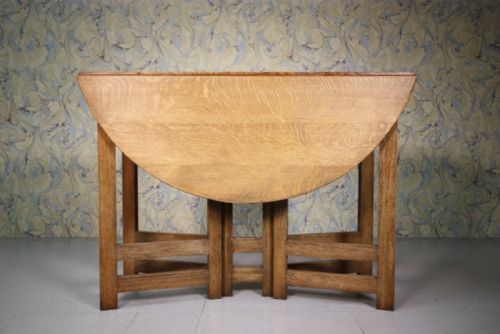 1920'S Heals Oval Oak Dining Table.