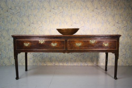 18th Century English Antique Pine Dresser Base.