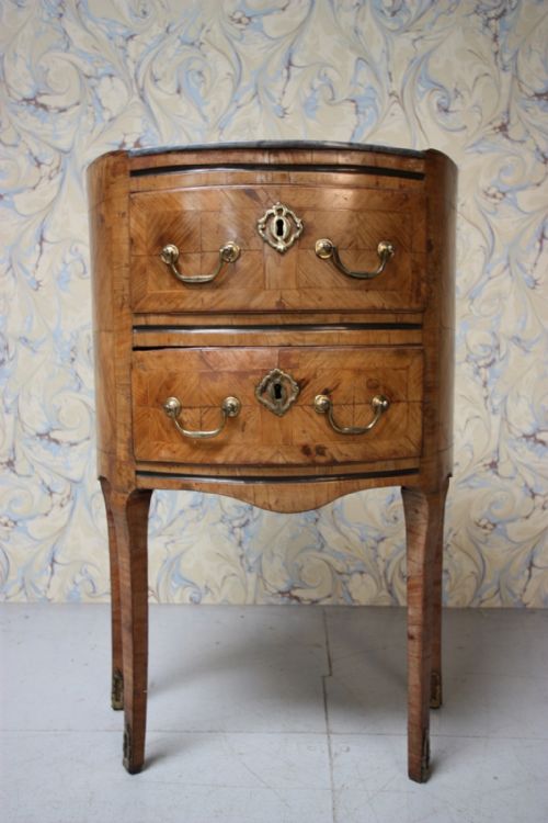 Beautiful Fruitwood Antique Commode Chest.