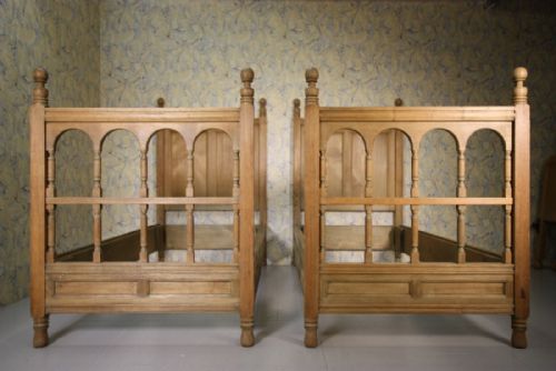 Superb Pair of Antique Beds by Liberty's of London.