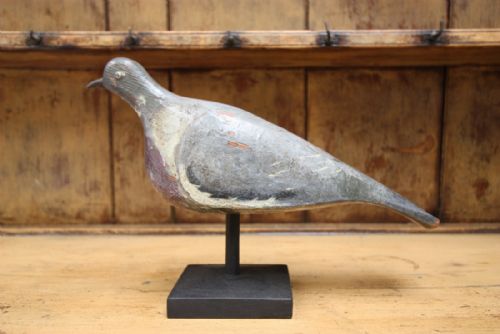 19th Century English Antique Decoy Pigeon.