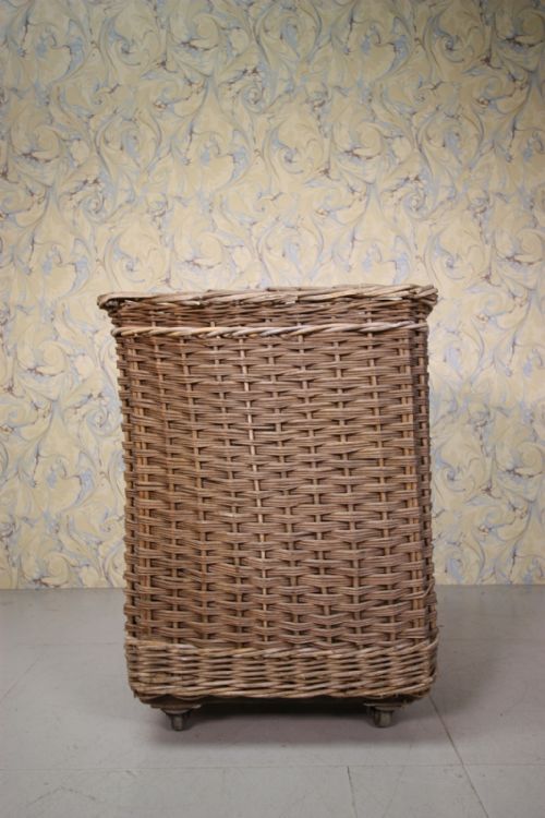 Lovely 1930'S Willow Wicker Basket on Wheels.