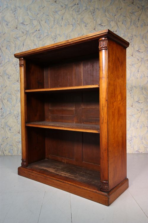 Mid 19th Century Antique Mahogany Open Bookcase.