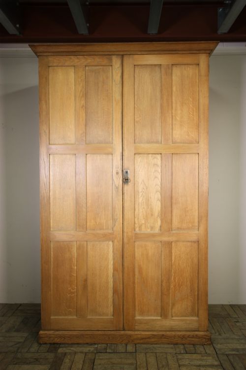 Quality Edwardian Antique Oak Cupboard X 2.