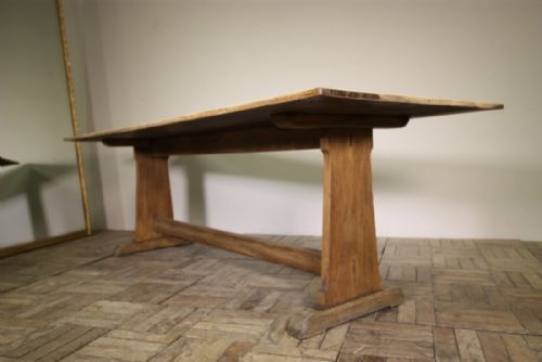 1930'S English Oak Refectory Dining Table