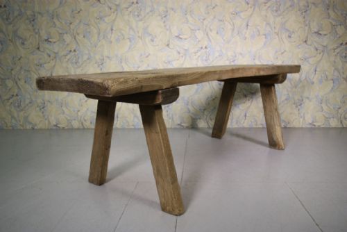 Georgian Antique Elm Pig Bench