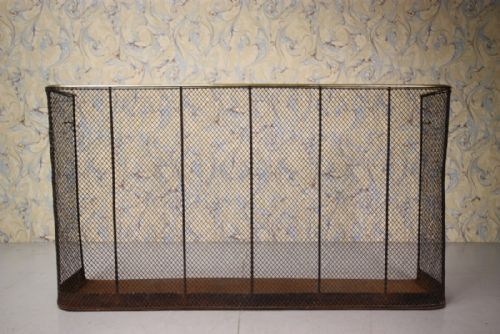 Large English 19th Century Antique Fire Guard.