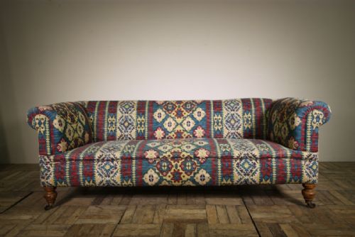 English 19th Century Antique Chesterfield Sofa.