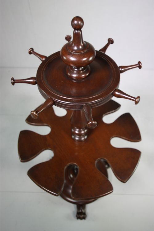 19th C English Antique Mahogany Whip & Boot Stand.