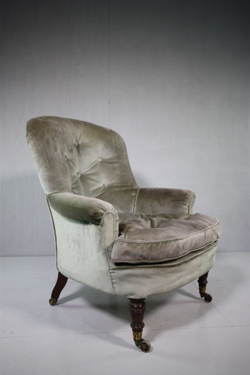 19th Century Howard & Sons Antique Armchair.