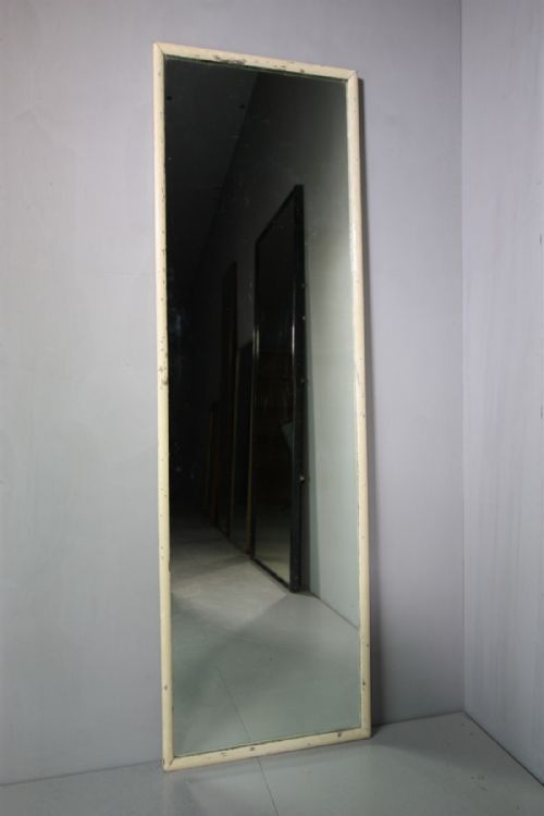 19th Century Antique Outfitters Mirror in Original Paint.