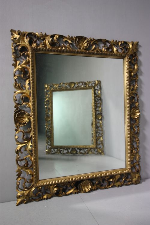 19th Century Antique Florentine Mirror. 
