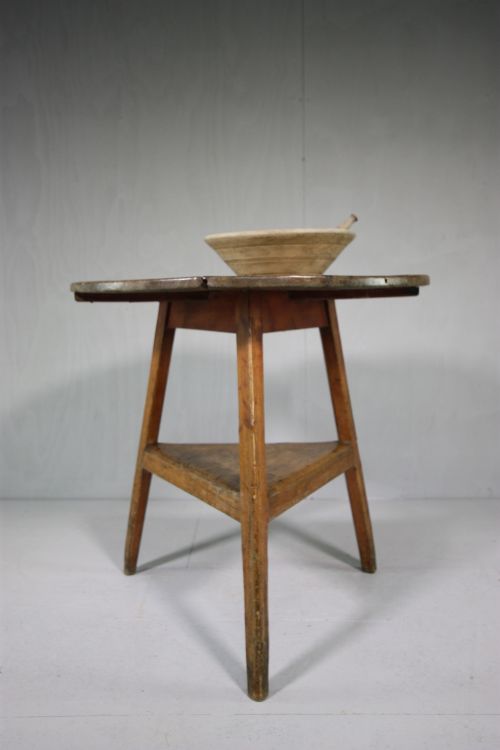 19th Century Antique Pine Cricket Table.
