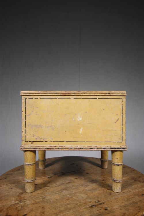 English Regency Antique Box in Original Paint.