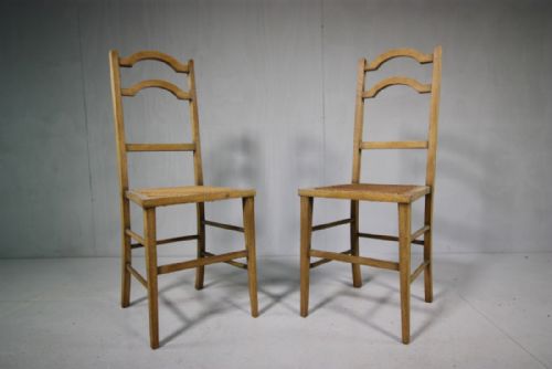 Pair of Edwardian Antique Bedroom Chairs by Heals.