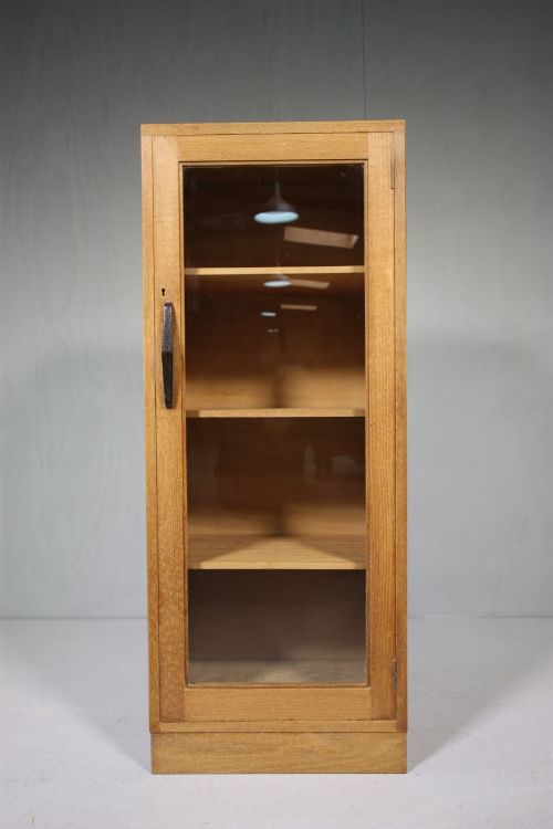 1930'S Glazed Oak Bookcase.