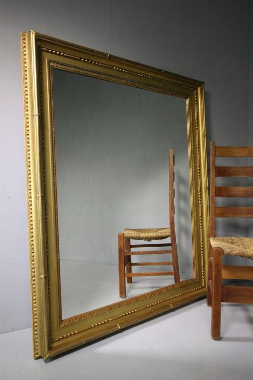 Large English Antique Gilt Mirror.