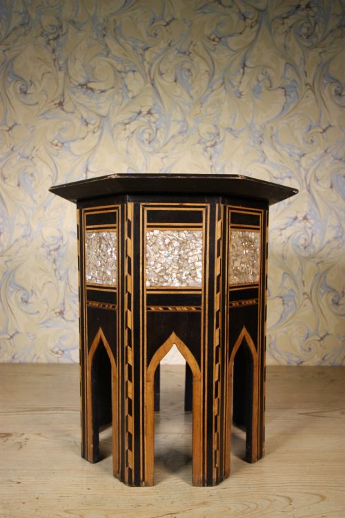 19th Century Moorish Antique Side Table.