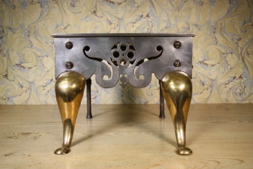 Georgian Antique Welsh Footman in Steel & Brass.