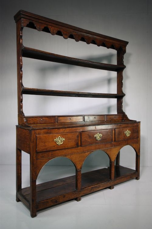 Rare 18th Century Antique Oak Montgomeryshire Dresser.