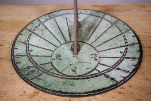 Large 18th Century Antique Bronze Sun Dial.