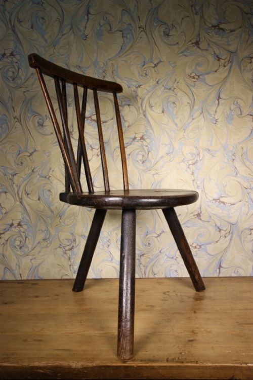 Early 19th Century Welsh Antique Stick Chair.