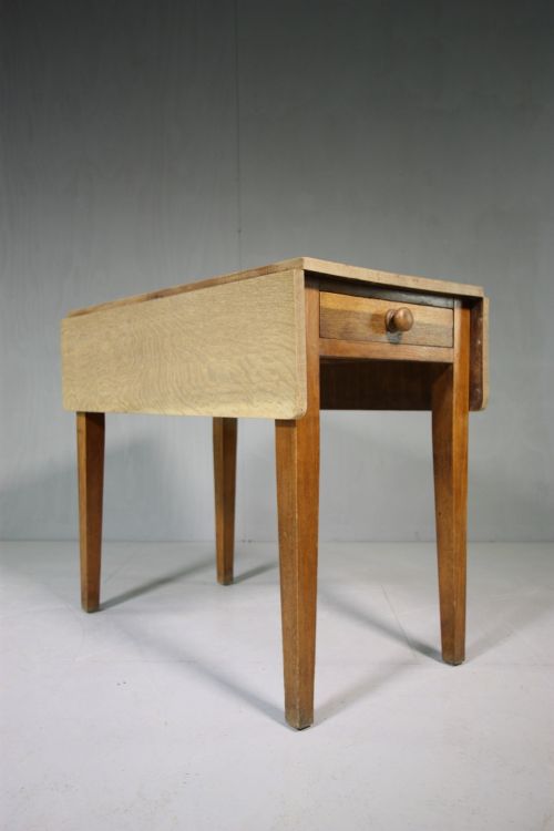 1920'S Heals of London Drop Leaf Kitchen Dining Table.