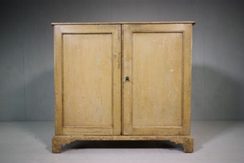 Georgian Antique Pine Cupboard in Original Paint.