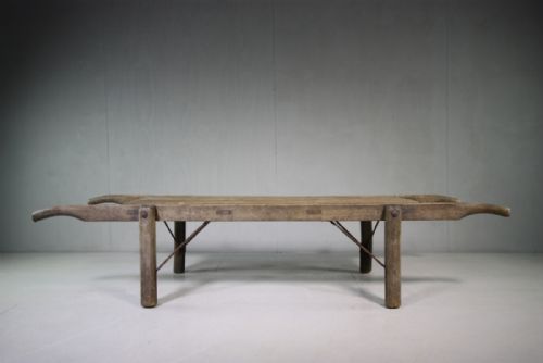 19th Century Sheep Scratch Antique Oak Coffee Table.