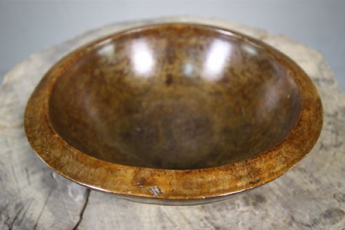 English Antique Sycamore Bowl.