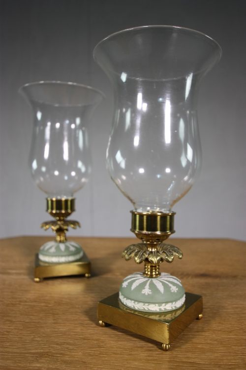 Pair of English 19th Century Antique Storm Candle Lanterns.