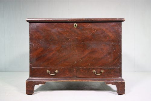 Superb Georgian Antique Pine Mule Bedding Box
