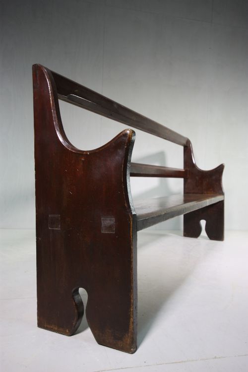 Lovely Antique Pine Settle Seat from West Wales.