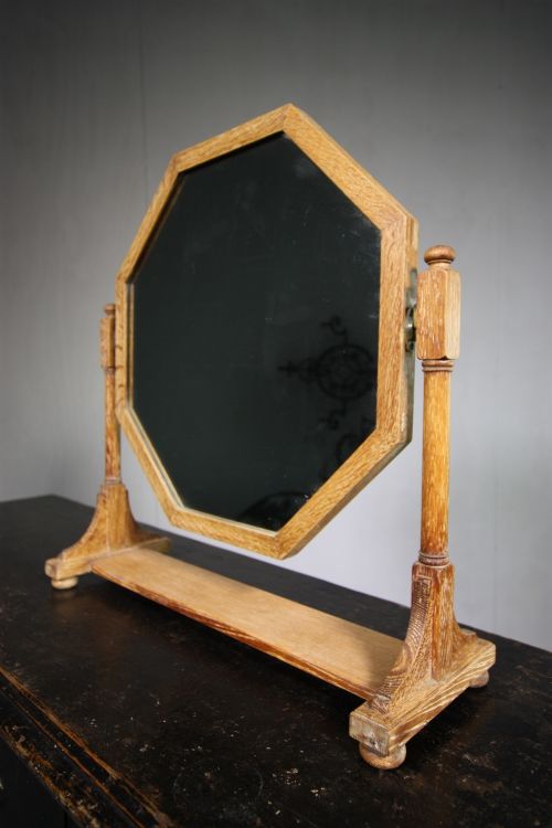 Heals 1920'S Oak Vanity Mirror.