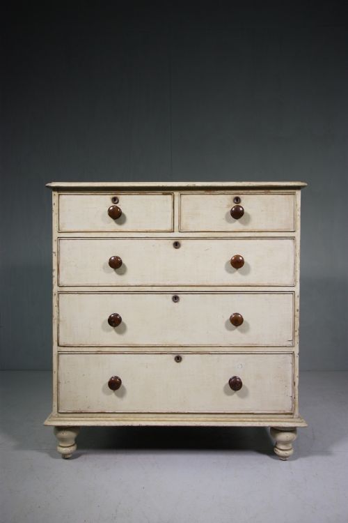 Fabulous Regency Antique Chest in Original Paint.