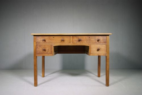 1930'S Heals Oak Desk from Christ College Cambridge.