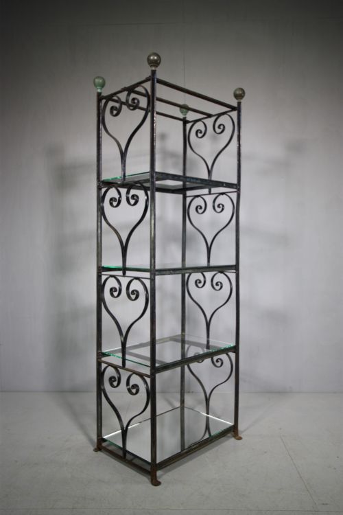 19th Century Wrought Iron Solicitors Antique Deed Rack.