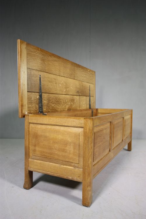1930'S Reynolds Oak Blanket Chest Retailed by Heals.