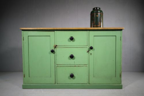 19th Century English Antique Pine Dresser.