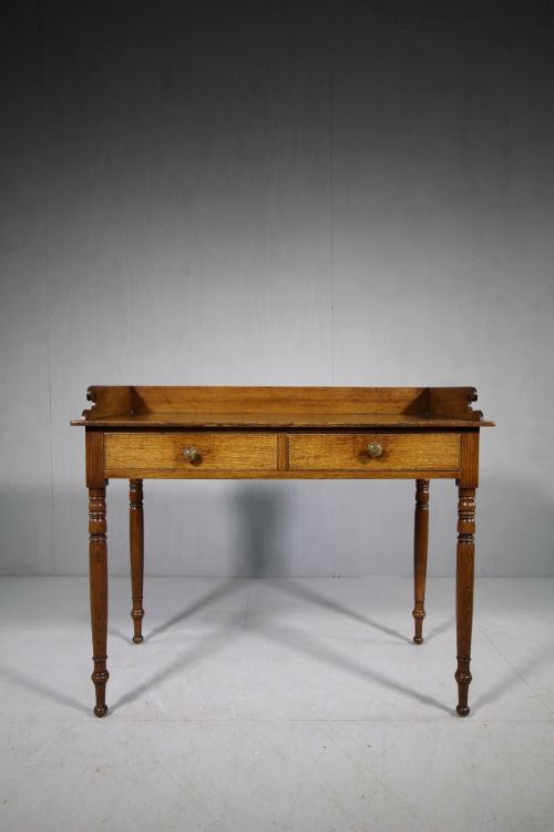 Regency Antique Oak Side Table.
