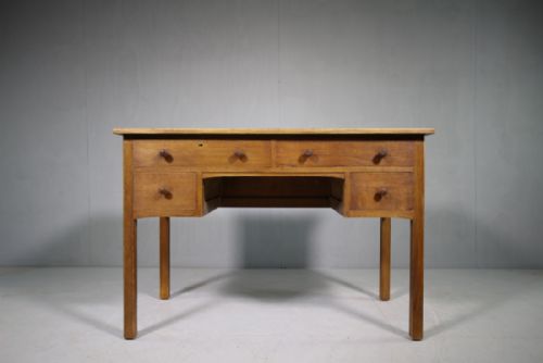 1930'S Heals Oak Desk from Christ College Cambridge.